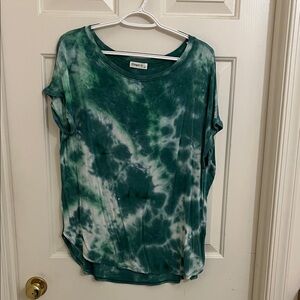 Ginger G Green Tie Dye Shirt Size L